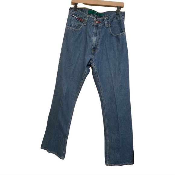 VINTAGE TOMMY HILFIGER JEANS TALL DENIM BLUE LONG 32/34